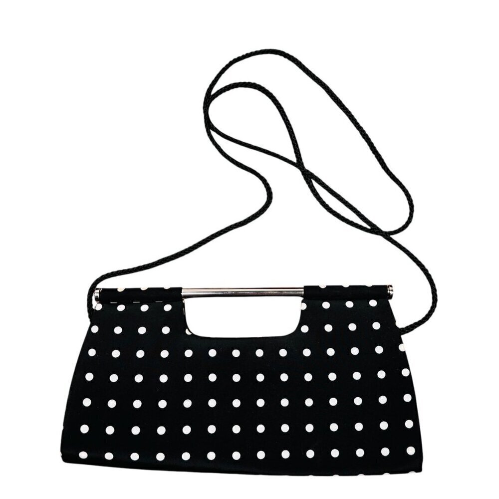 La Regale Polka Dot Clutch Bag Party Cocktail Retro